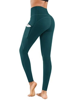 Lingswallow High Waist Yoga Pants - Yoga Pants with Pockets Tummy Control, 4 Ways Stretch Workout Running Yoga Leggings