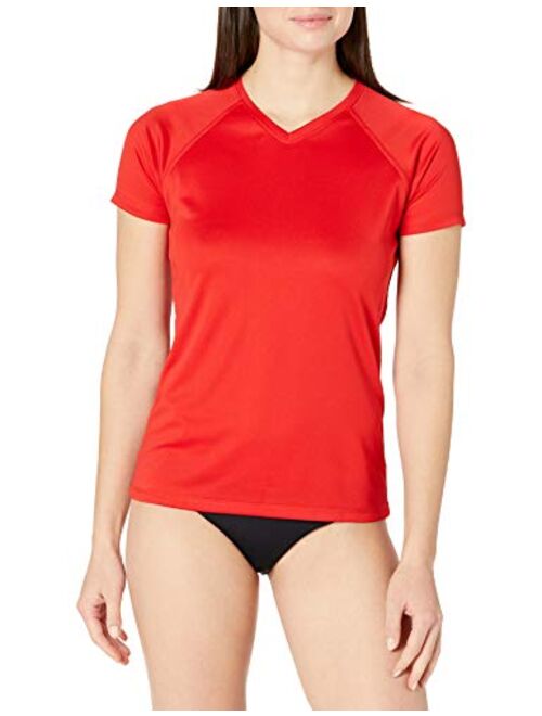 Kanu Surf Women's UPF 50+ Short Sleeved Active Swim Shirt Rashguard & Workout Top