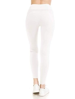 Women's High Waisted Premium Active Pocket Yoga Leggings Pants