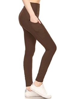 Women's High Waisted Premium Active Pocket Yoga Leggings Pants