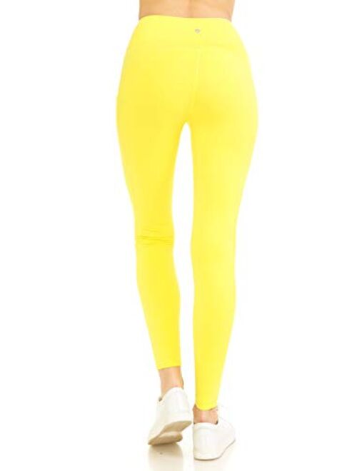 Leggings Depot Women's High Waisted Premium Active Pocket Yoga Leggings Pants