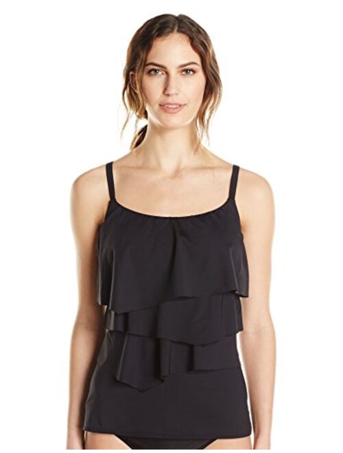 Coco Reef Women's Tankini Top Swimsuit with Ruffle Detail