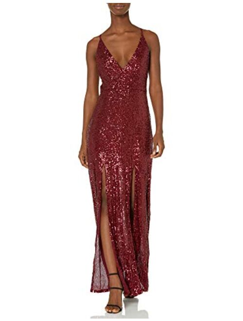 Minuet Sequin Dress with Double Slits