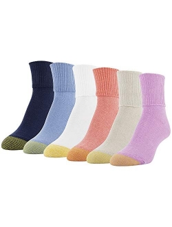 Women's Classic Turn Cuff Socks, 6 Pairs