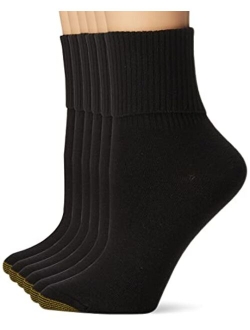 Women's Classic Turn Cuff Socks, 6 Pairs