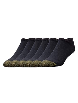 Men's Cotton Cushion No Show Liner Socks, 6 Pairs