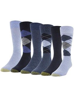 mens Campbell Crew Socks, 6 Pairs