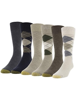 mens Campbell Crew Socks, 6 Pairs