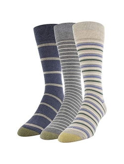 Men's Multistripe Crew Socks, 3 Pairs