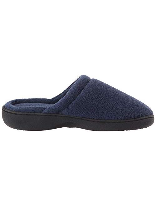 isotoner Women's Terry Slip on Clog Slipper with Memory Foam for Indoor/Outdoor Comfort