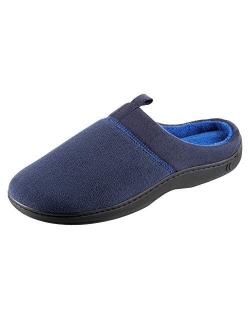 Men's Open Back Slipper with Memory Foam and Arch Support Indoor/Outdoor Sole