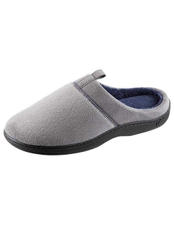 Men's Open Back Slipper with Memory Foam and Arch Support Indoor/Outdoor Sole