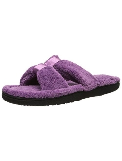 Women's Signature X-Slide Slipper, Satin Trim with Memory Foam