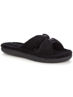 Women's Signature X-Slide Slipper, Satin Trim with Memory Foam