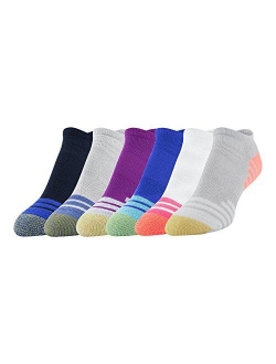 womens Sport Tech Graphic No Show Socks, 6 Pairs