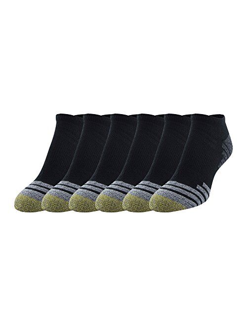 Gold Toe womens Sport Tech Graphic No Show Socks, 6 Pairs