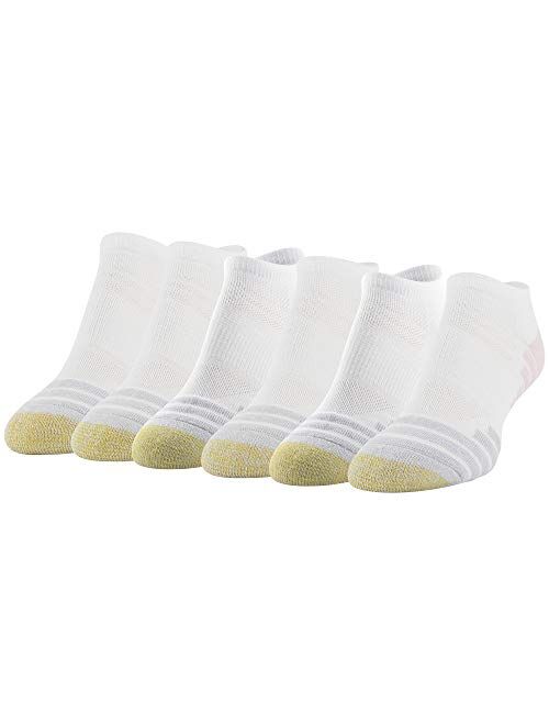 Gold Toe womens Sport Tech Graphic No Show Socks, 6 Pairs