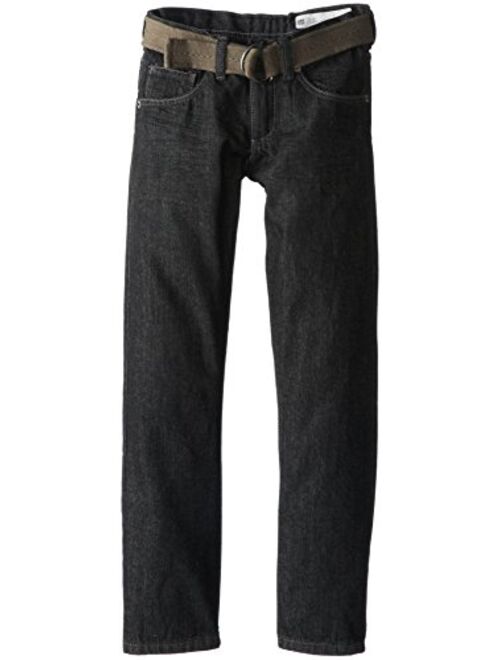 Lee Boys' Dungarees Belted Slim Straight Leg Jean