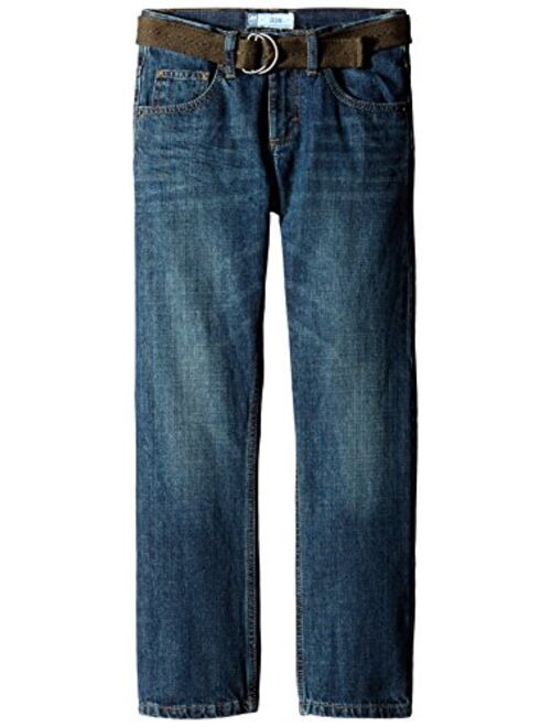 Lee Boys' Dungarees Belted Slim Straight Leg Jean