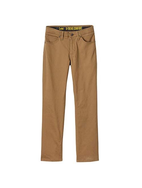 LEE Boys' Straight Fit Straight Leg Performance Comfort Stretch Pants