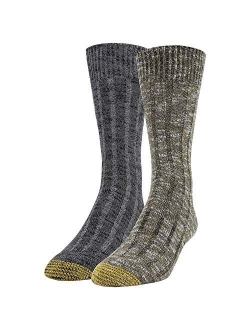 Men's Lodge Sustainable Crew Socks, 2 Pairs