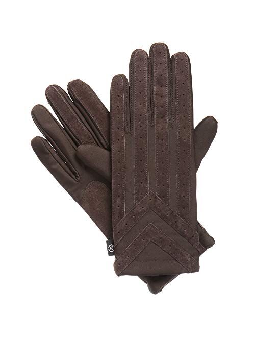 isotoner Signature Men's Gloves, Spandex Stretch with Warm Knit Lining