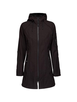 ILSE JACOBSEN Women's Tall/Plus-Size Water-Resistant Rain Jacket