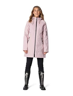 ILSE JACOBSEN Women's Tall/Plus-Size Water-Resistant Rain Jacket