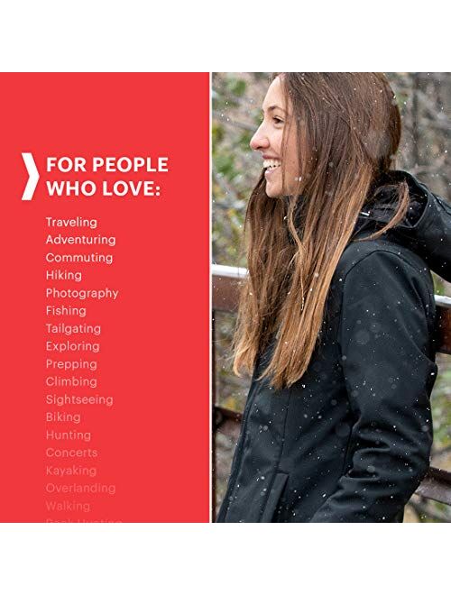 SCOTTeVEST Women's Penny Winter Rain Coat | 19 Secure Pockets | Anti-Pickpocket