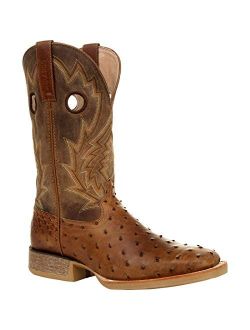 Rebel Pro Tobacco Full-Quill Ostrich Western Boot