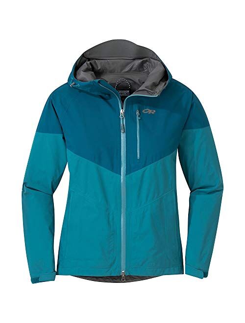 Outdoor Research Women's Aspire Lightweight Hooded Packable Rain Jacket