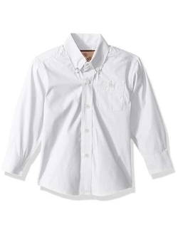 Boys' Classic One Pocket Long Sleeve Button Shirt