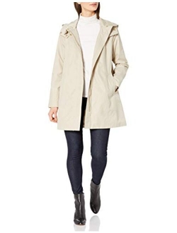 womens Hooded Trenchcoat