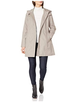 womens Hooded Trenchcoat