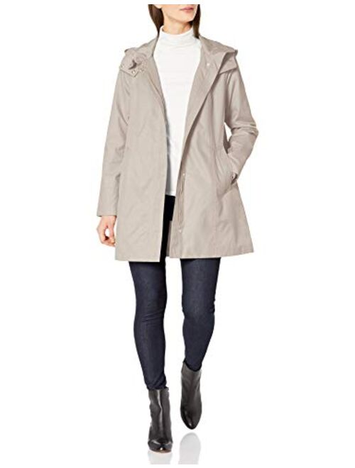 Cole Haan womens Hooded Trenchcoat