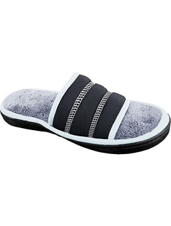 Women's Terry Jersey Selena Slide Slippers | Indoor or Outdoor Memory Foam Slipper with 360 Comfort