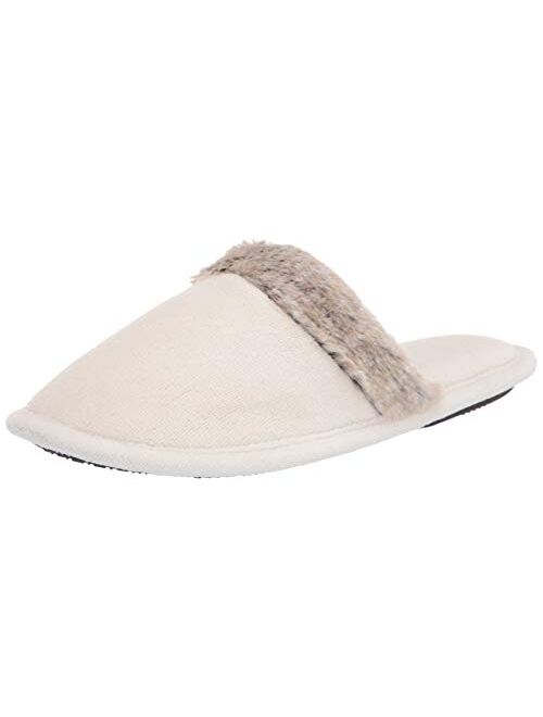 isotoner Women's Microterry Clog Slipper with Enhanced Heel Cushion