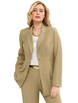 Jessica London Women's Plus Size Bi-Stretch Blazer Professional Jacket