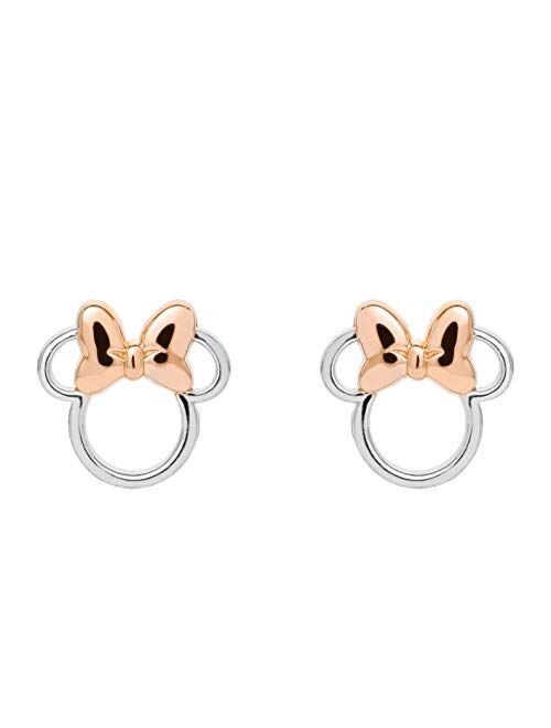 Disney Sterling Silver Minnie Mouse Stud Earrings