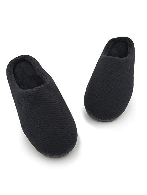 Amoji Unisex Memory Foam Slippers Slip On Indoor House Shoes AM1007