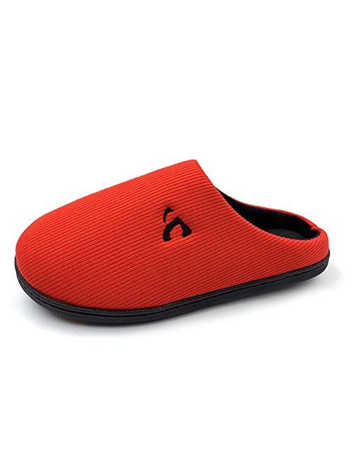 Amoji Unisex Memory Foam Slippers Slip On Indoor House Shoes AM1007