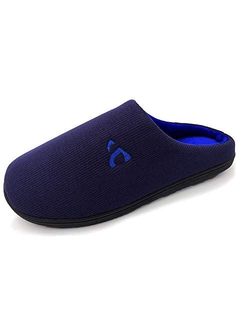 Amoji Unisex Memory Foam Slippers Slip On Indoor House Shoes AM1007