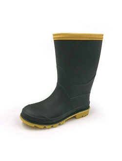 Kids Rain Shoes Easy On Rubber Rain Boots (Toddler/Little Kid/Big Kid)