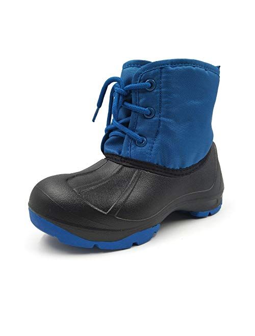 Amoji Boy Outdoor Winter Boots Girl Snow Shoes Waterproof for Little Kids/Big Kids