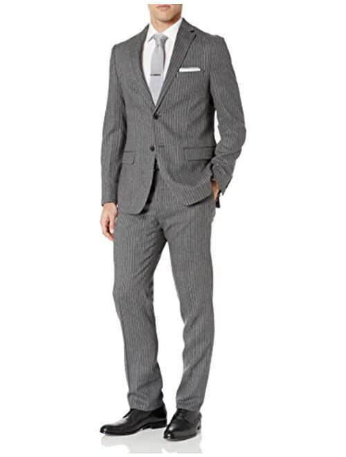 DKNY Men's Slim Fit Wool Suit