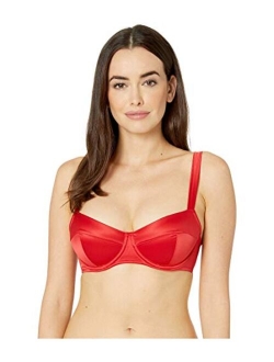 Women's Satin Balconette Statement Bra