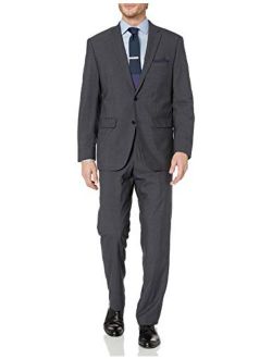 Men's Two Button Modern Fit Pinstripe Suit
