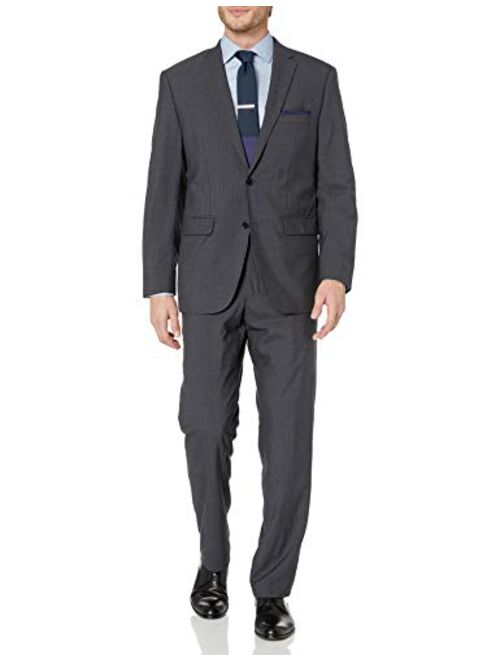 Vince Camuto Men's Two Button Modern Fit Pinstripe Suit