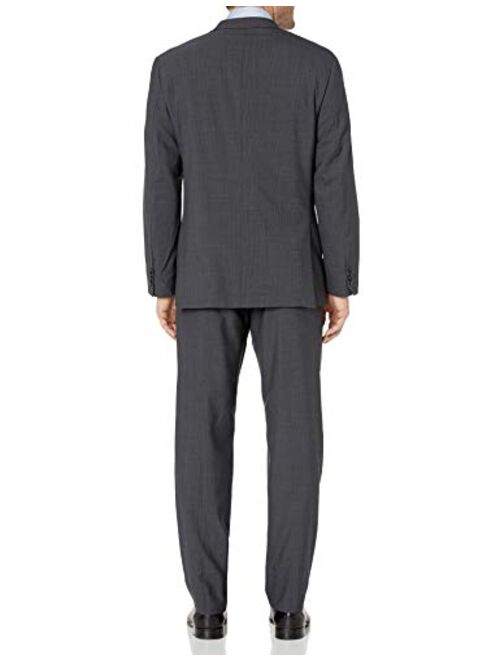 Vince Camuto Men's Two Button Modern Fit Pinstripe Suit