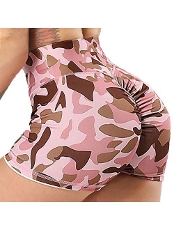 Workout Booty Shorts for Women Scrunch Butt Lifting Yoga Short High Waist Sports Lounge Leggings